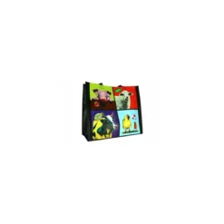 Sac réutilisable PP tissé "Animaux colorés" 40 x 35 + 20 cm - par 100