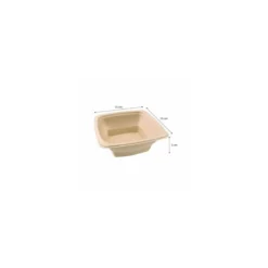 Saladier bio carré 50 cl 15,5 cm - par 300
