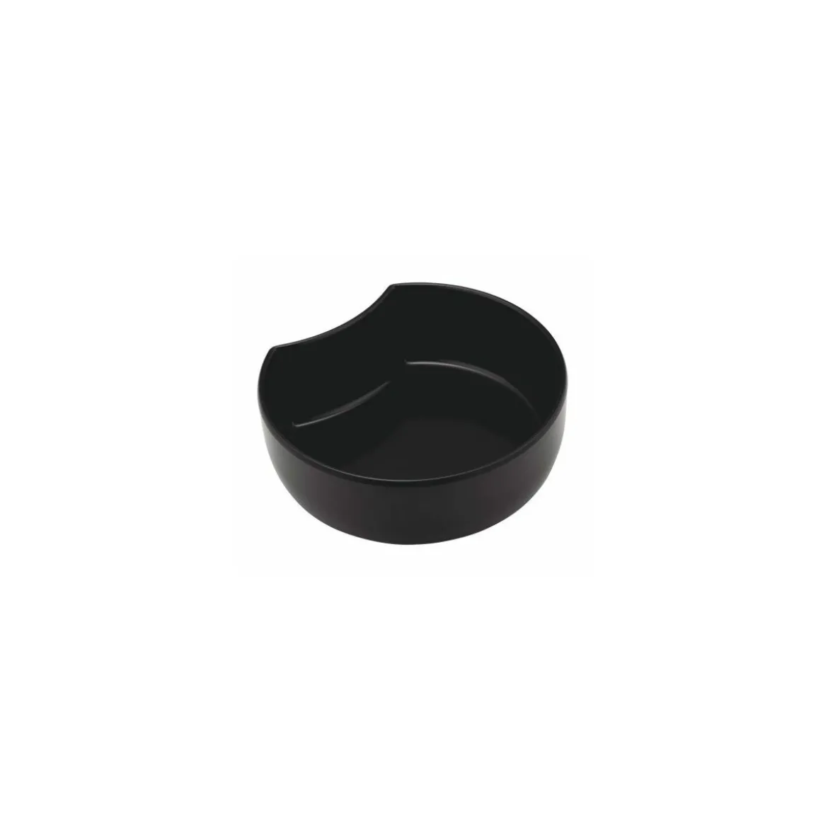 Saladier Crescent noir mélamine 22,5 x 20,8 x 6 cm 1,4 L