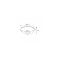 Saladier cristal 2,25 L ø 26 cm - par 50