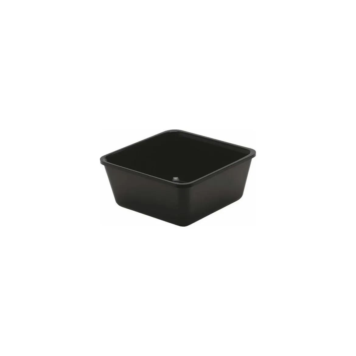 Saladier de présentation carré plexiglass noir 1,5 L 18 x 18 x 8 cm