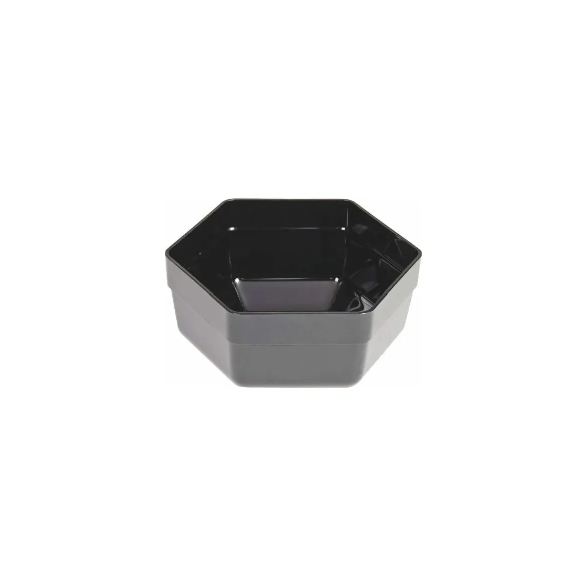 Saladier hexagonal ABS noir 1,8 L