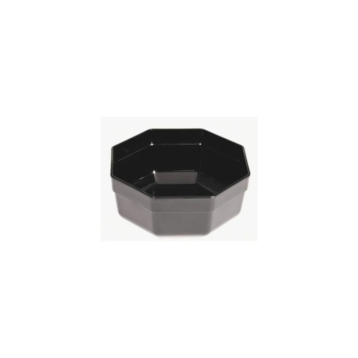 Saladier hexagonal ABS noir 1,8 L