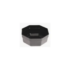 Saladier octogonal ABS noir 3 L