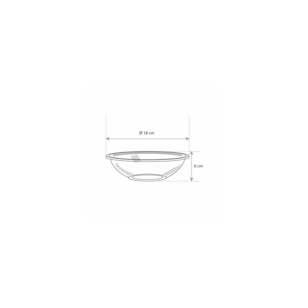 Saladier plastique transparent 750 ml - par 360