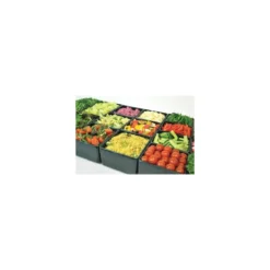Saladier rectangulaire Chunky Crock mélaminé noir 2 L