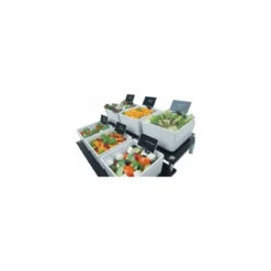 Saladier rectangulaire Chunky Crock melaminé blanc 1,5 L