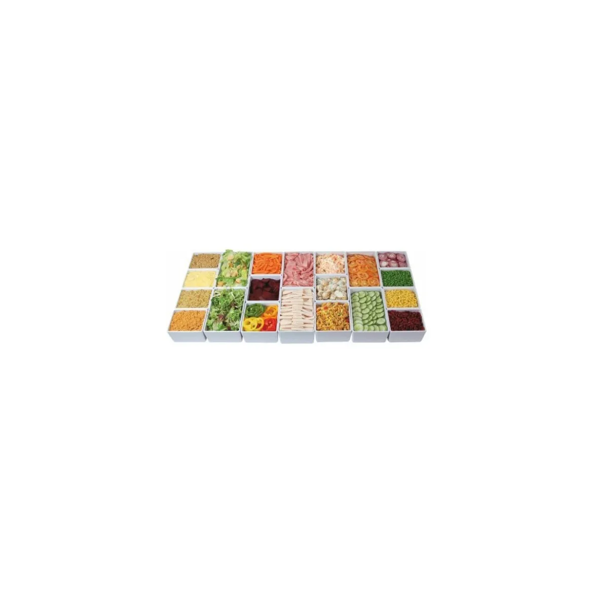 Saladier rectangulaire Chunky Crock melaminé blanc 1,5 L