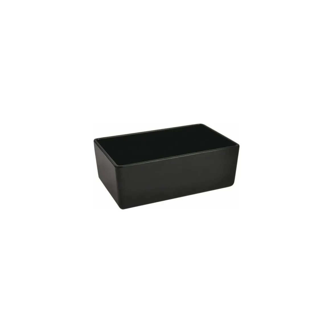 Saladier rectangulaire Chunky Crock mélaminé noir 3,2 L