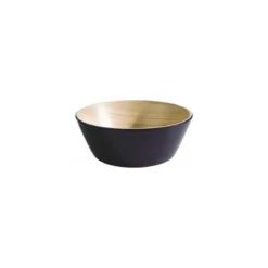 Saladier rond Frida mélamine bois/noir ø 15 cm 0,44 L