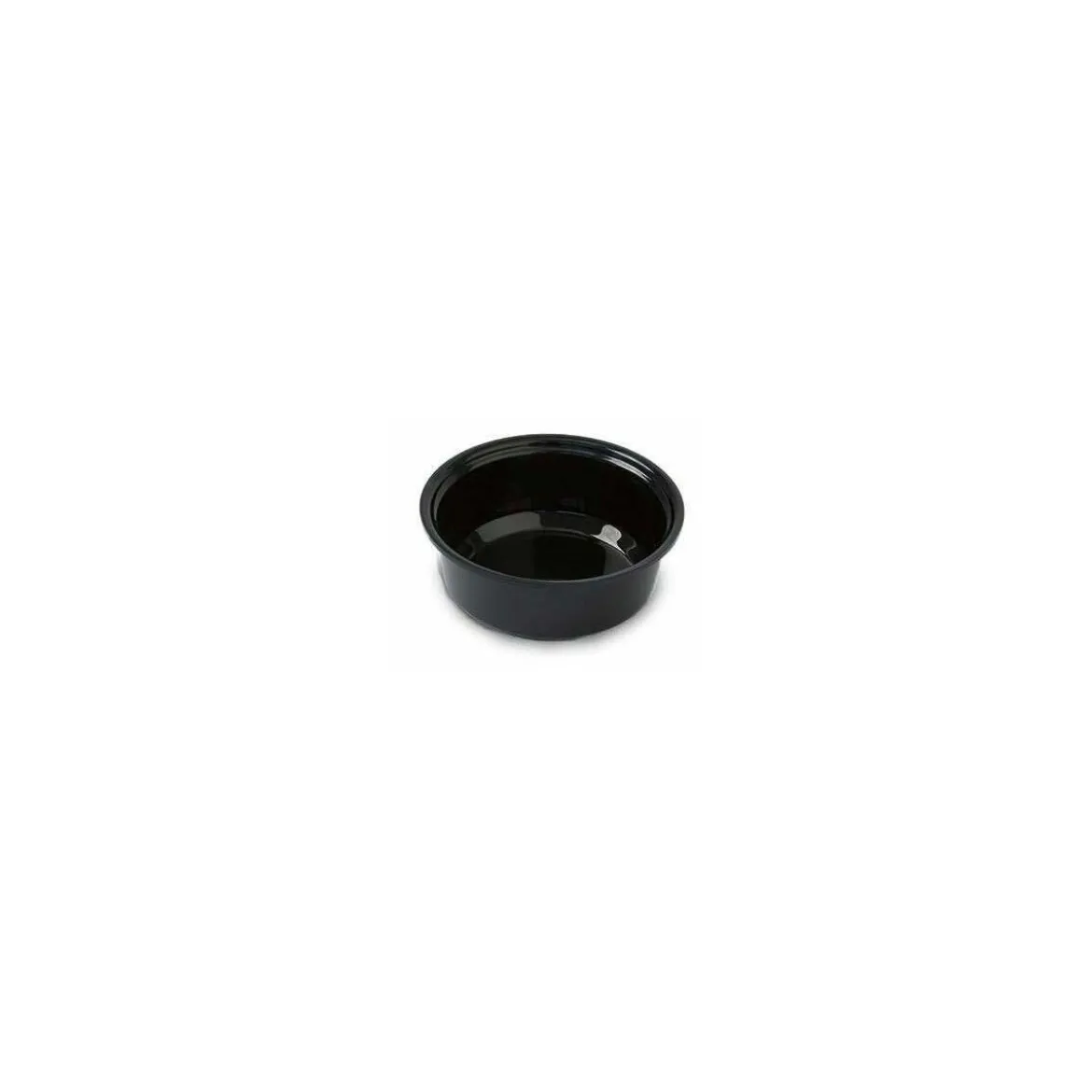Saladier rond plexi noir pour kit carrousel ø 22 cm H. 8 cm