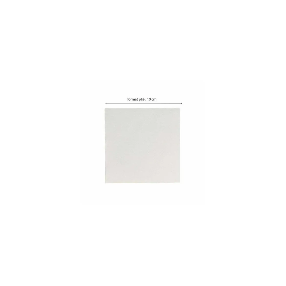 Serviette cocktail double point blanche 20 x 20 cm - par 100
