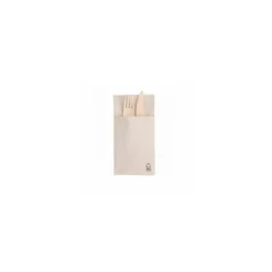 Serviette kangourou ouate recyclée pour couverts 40 x 40 cm - par 50