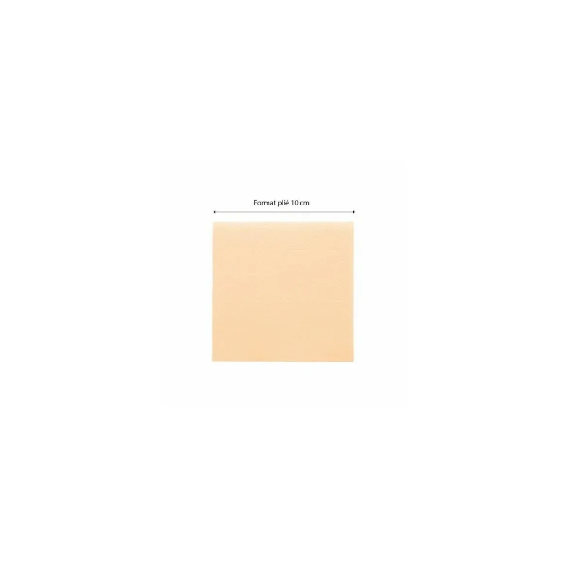 Serviette ouate ivoire 20 x 20 cm - par 100