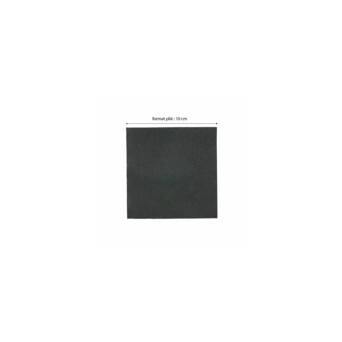 Serviette ouate noire 20 x 20 cm - par 100