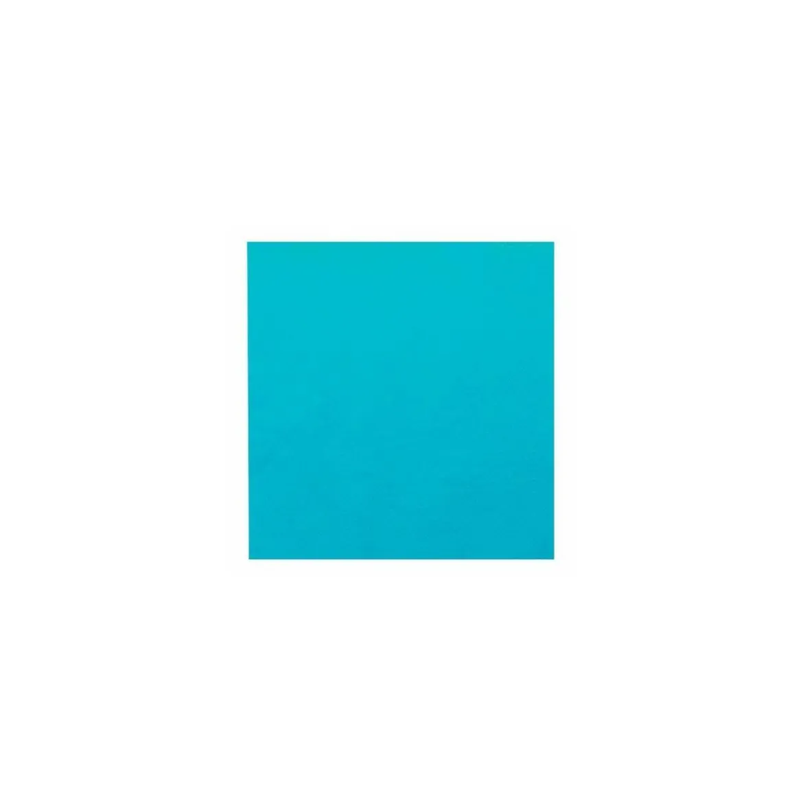 Serviette ouate turquoise 39 x 39 cm - par 100