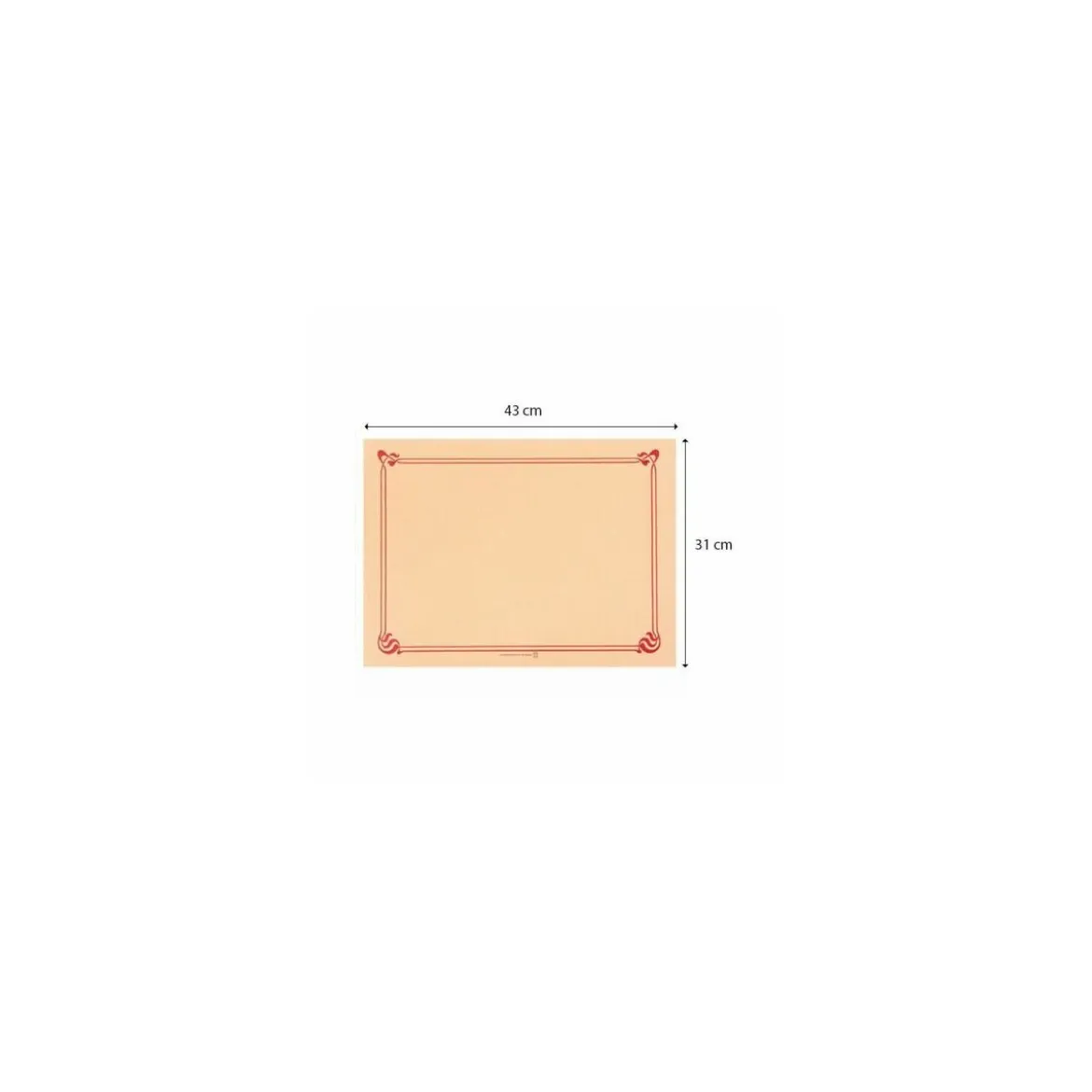 Set de table papier ivoire 31 x 43 cm - par 500