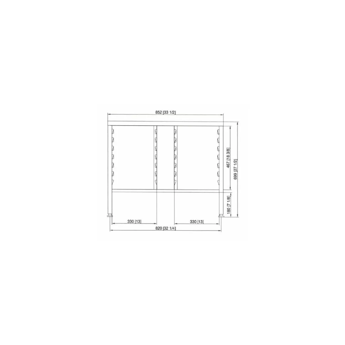 Soubassement II pour iCombi 6 et 10 niveaux GN1/1