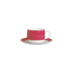 Soucoupe brush cherry ø 14 cm - par 6