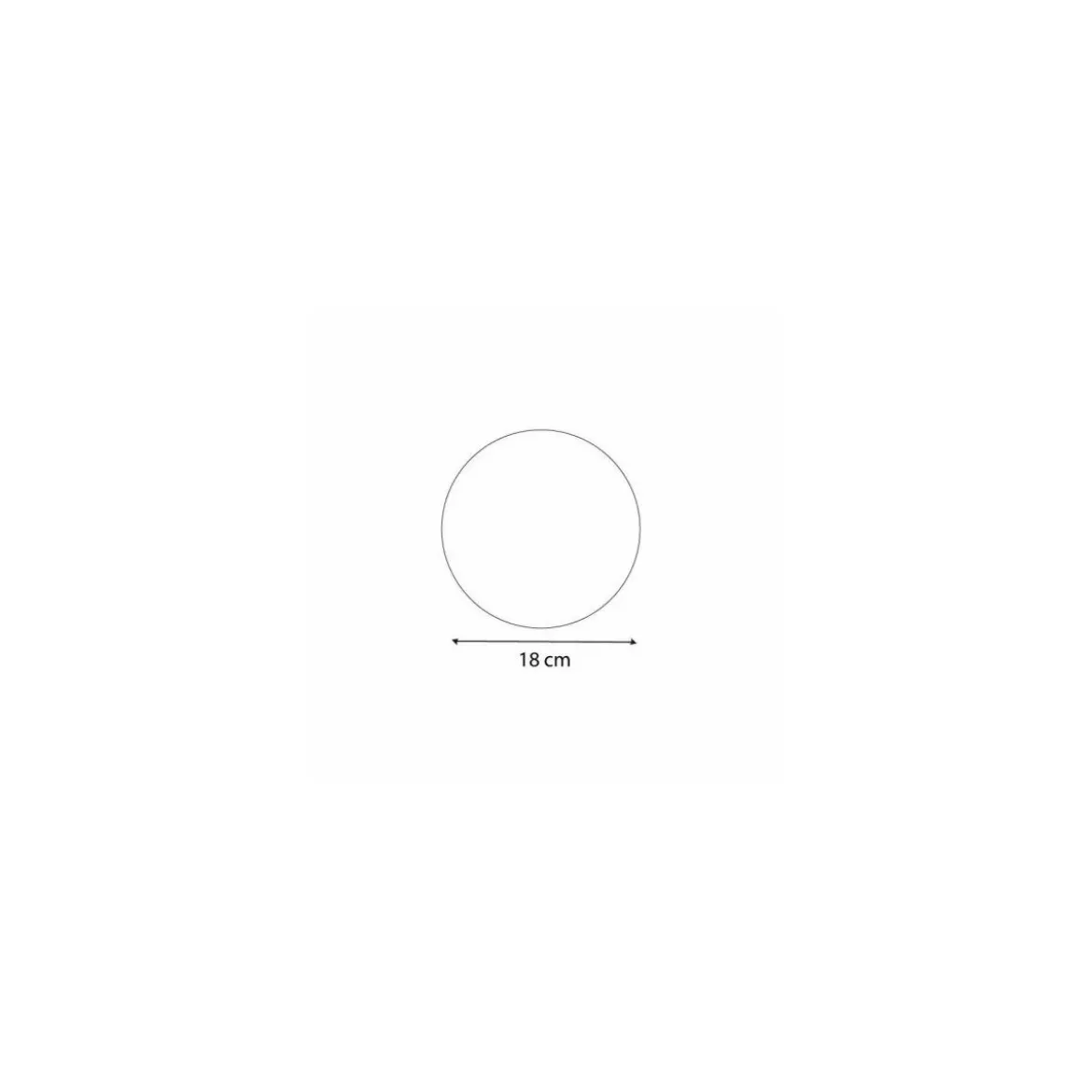Support carton rond or double face Ø 18 cm - par 100
