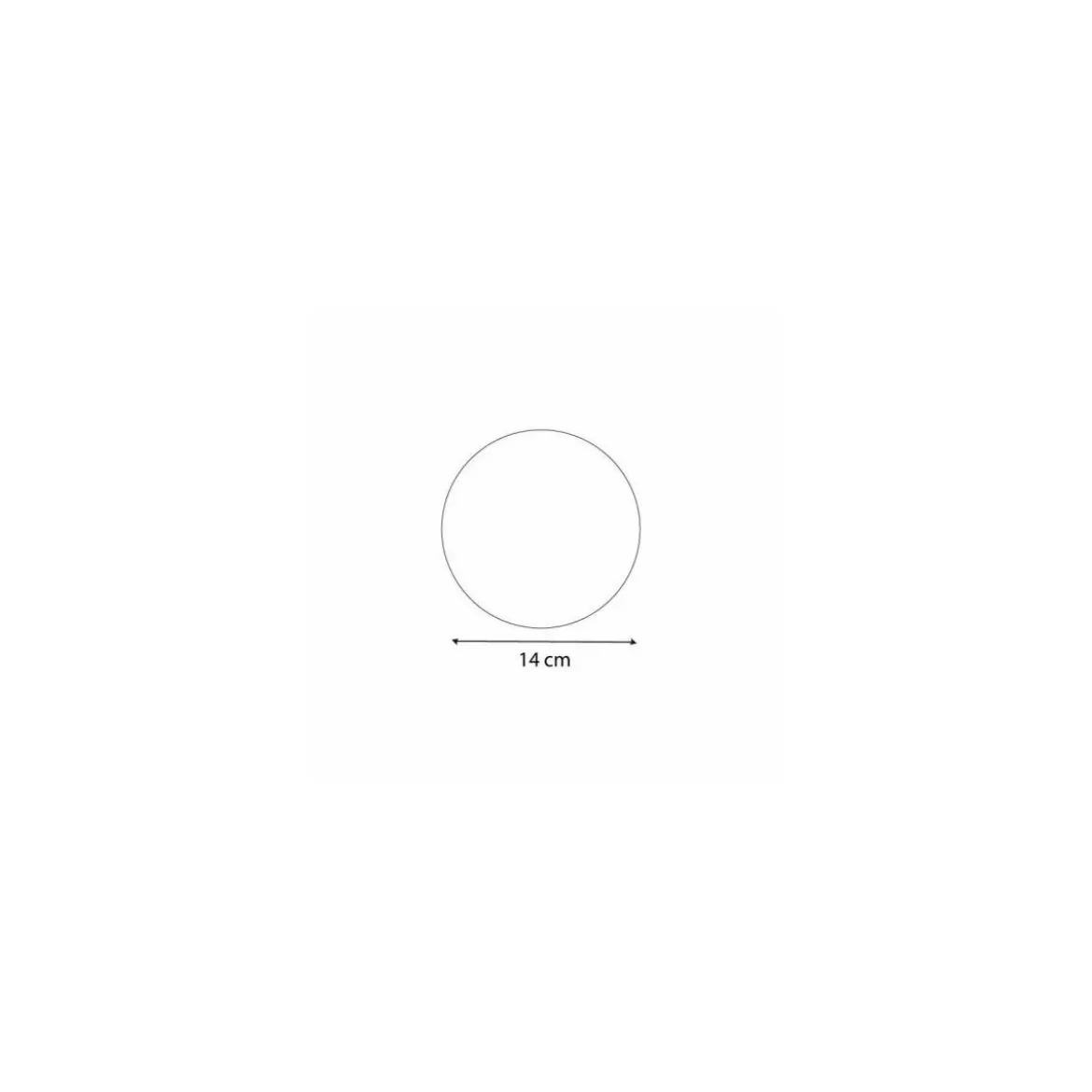 Support carton rond or double face Ø 14 cm - par 100