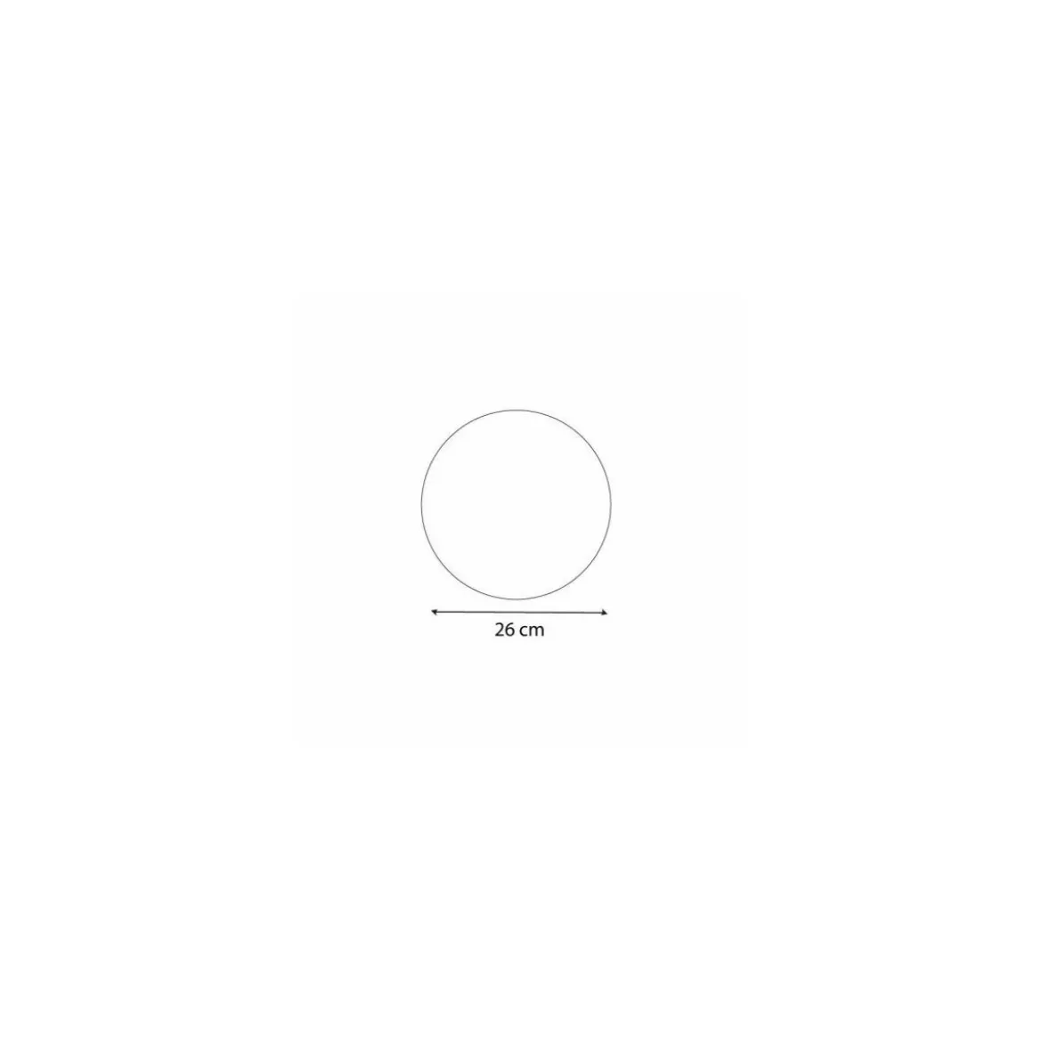 Support or double face rond Ø 26 cm - par 100