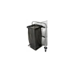 Support sac poubelle crochetable pour chariot de service