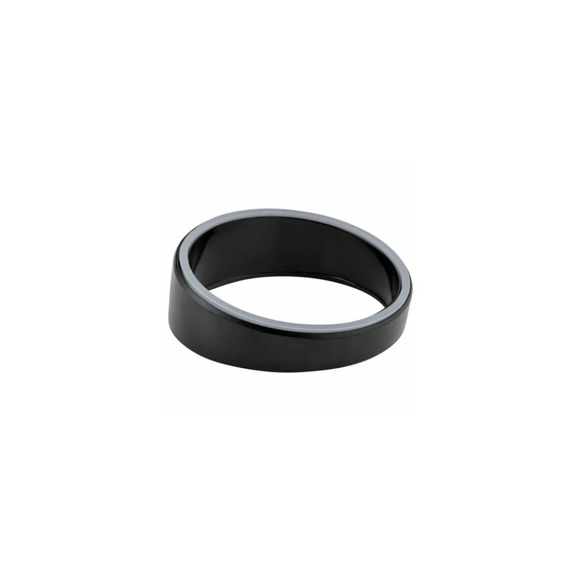 Surélévateur rond penché mélamine noire ø 9 cm H. 3 cm