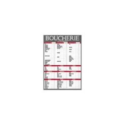 Tableau tarif boucherie maestro VBVAP 70 x 100 cm