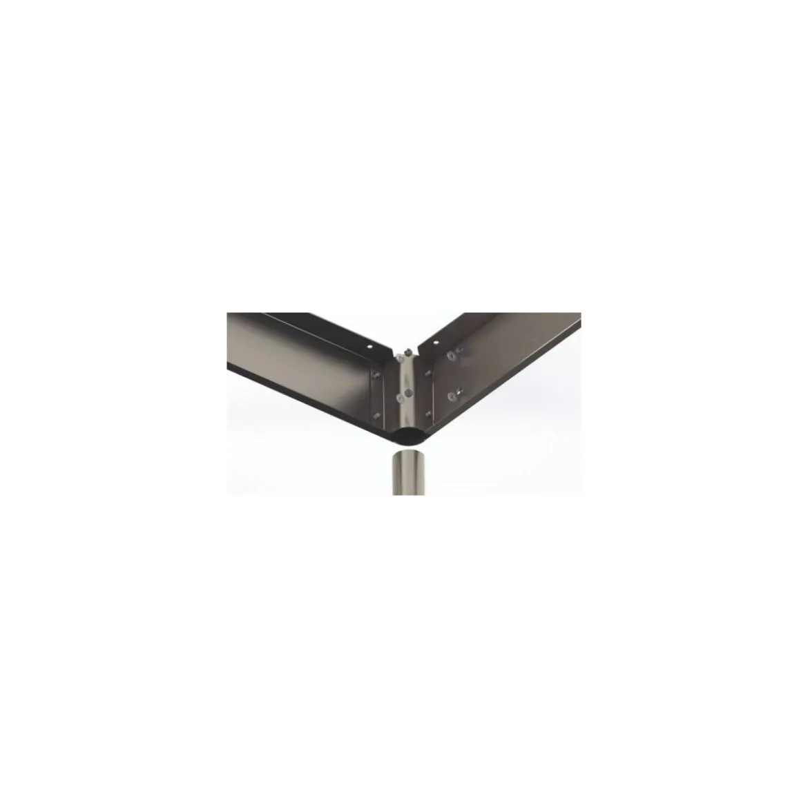 Table centrale démontable inox 120 x 70 x 90 cm