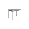 Table centrale démontable inox 180 x 70 x 90 cm