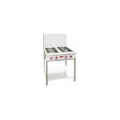 Table fourneau 4 feux 7,5 kW avec piètement 80 x 92,5 x 90 cm