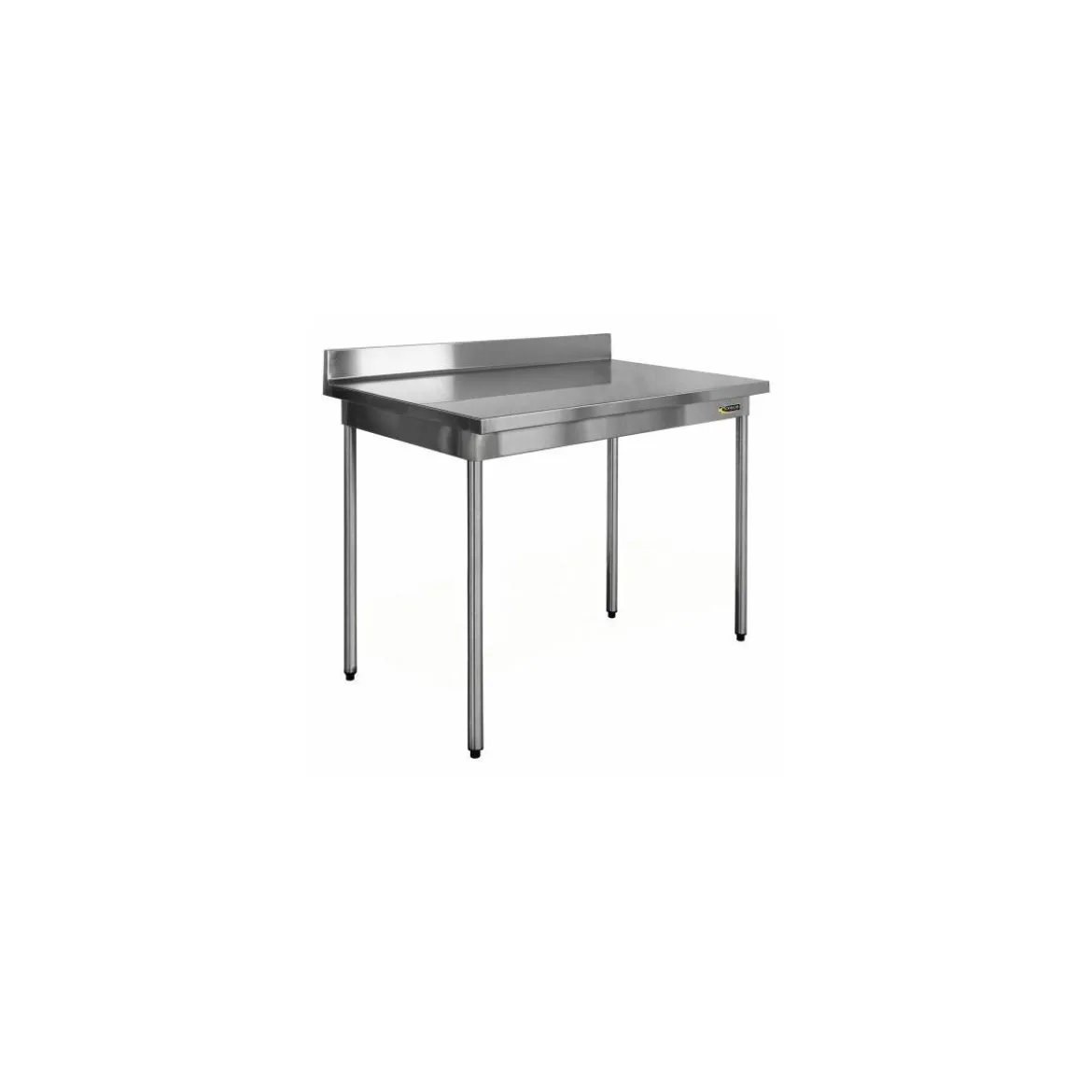 Table inox démontable à dosseret 220 x 70 x 90 cm