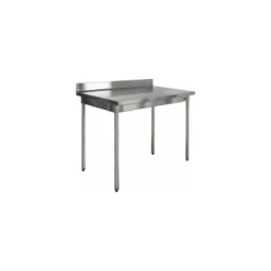 Table inox à dosseret 160 x 70 cm