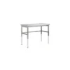 Table inox à hauteur variable 150 x 70 cm