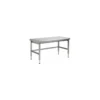 Table inox à hauteur variable 160 x 70 cm