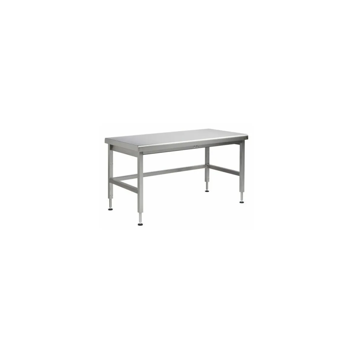 Table inox à hauteur variable 160 x 70 cm