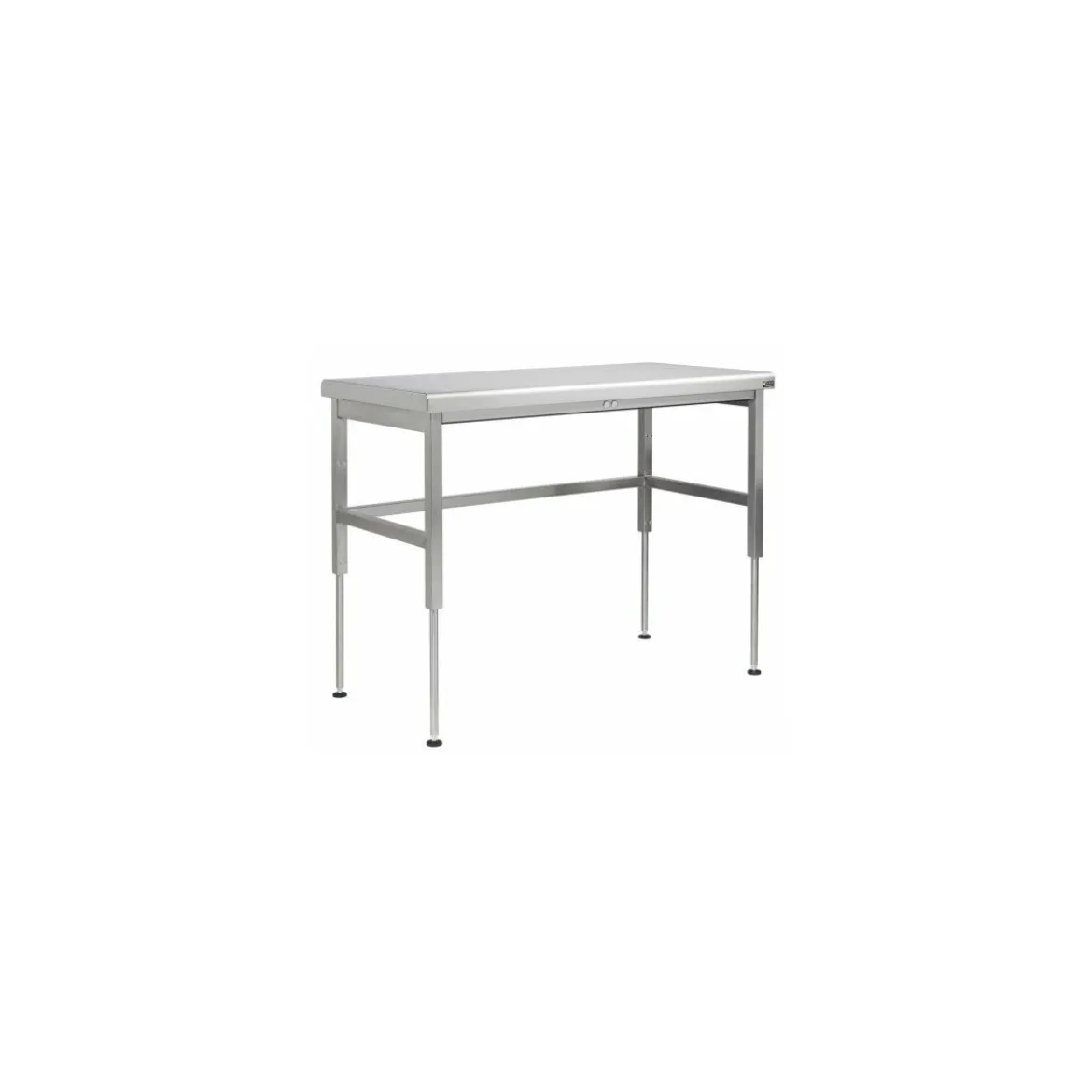 Table inox à hauteur variable 180 x 70 cm