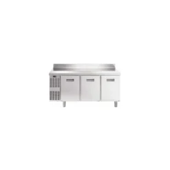 Table inox réfrigérée ZJ3 3 portes 400 L avec dosseret 170 x 70 x 85 cm