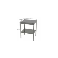 Table multi-services inox sur vérins