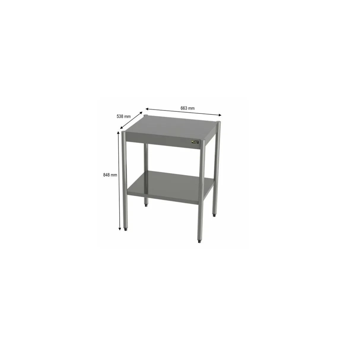 Table multi-services inox sur vérins