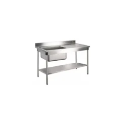 Étagère pour table inox 200 x 70 cm