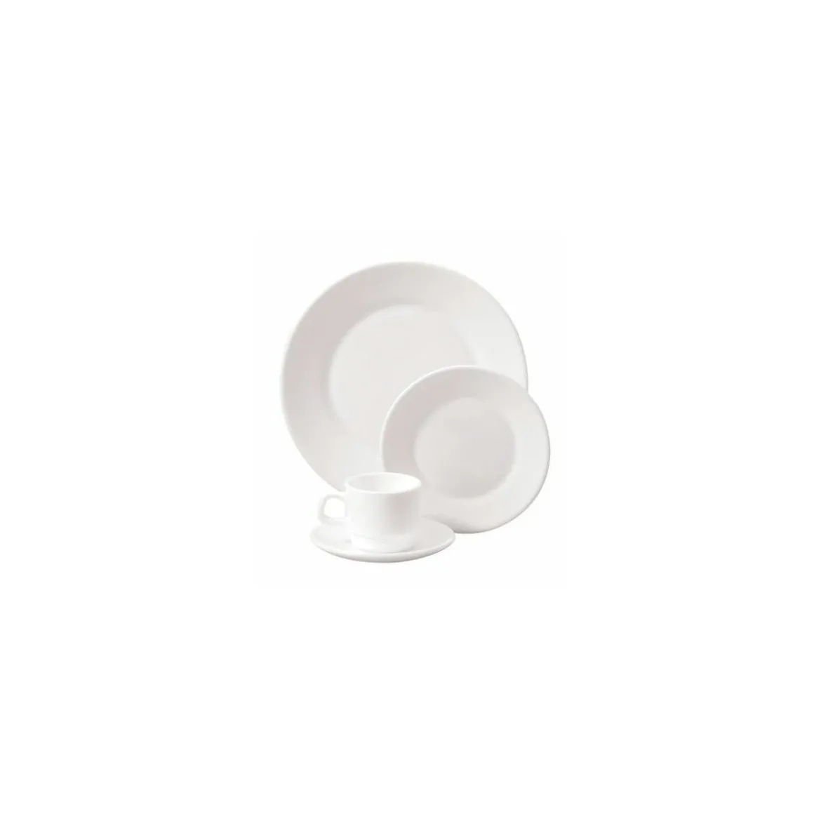 Tasse à café blanche verre trempé 8cl ø 6 cm - par 12