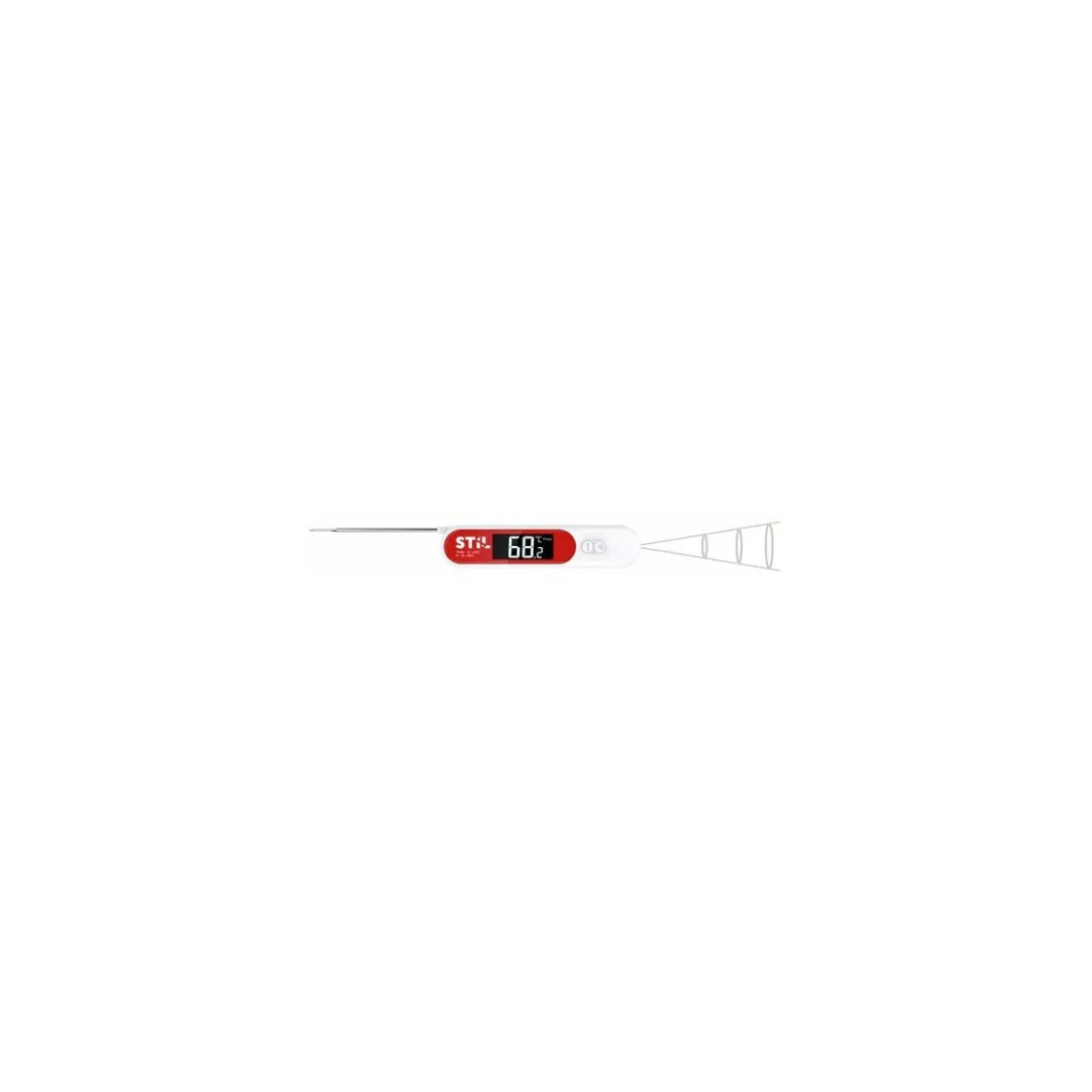 Thermomètre duo infrarouge + sonde repliable -30° + 300°C