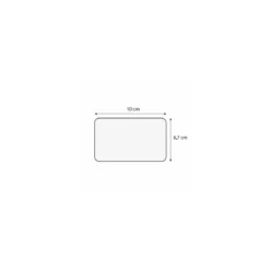 Étiquette carte de visite sans pique 10 x 6,7 cm - par 10