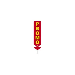Étiquette flèche "Promo" 22 cm - par 5
