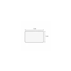 Étiquette rectangulaire 7,7 x 5,5 cm - par 10