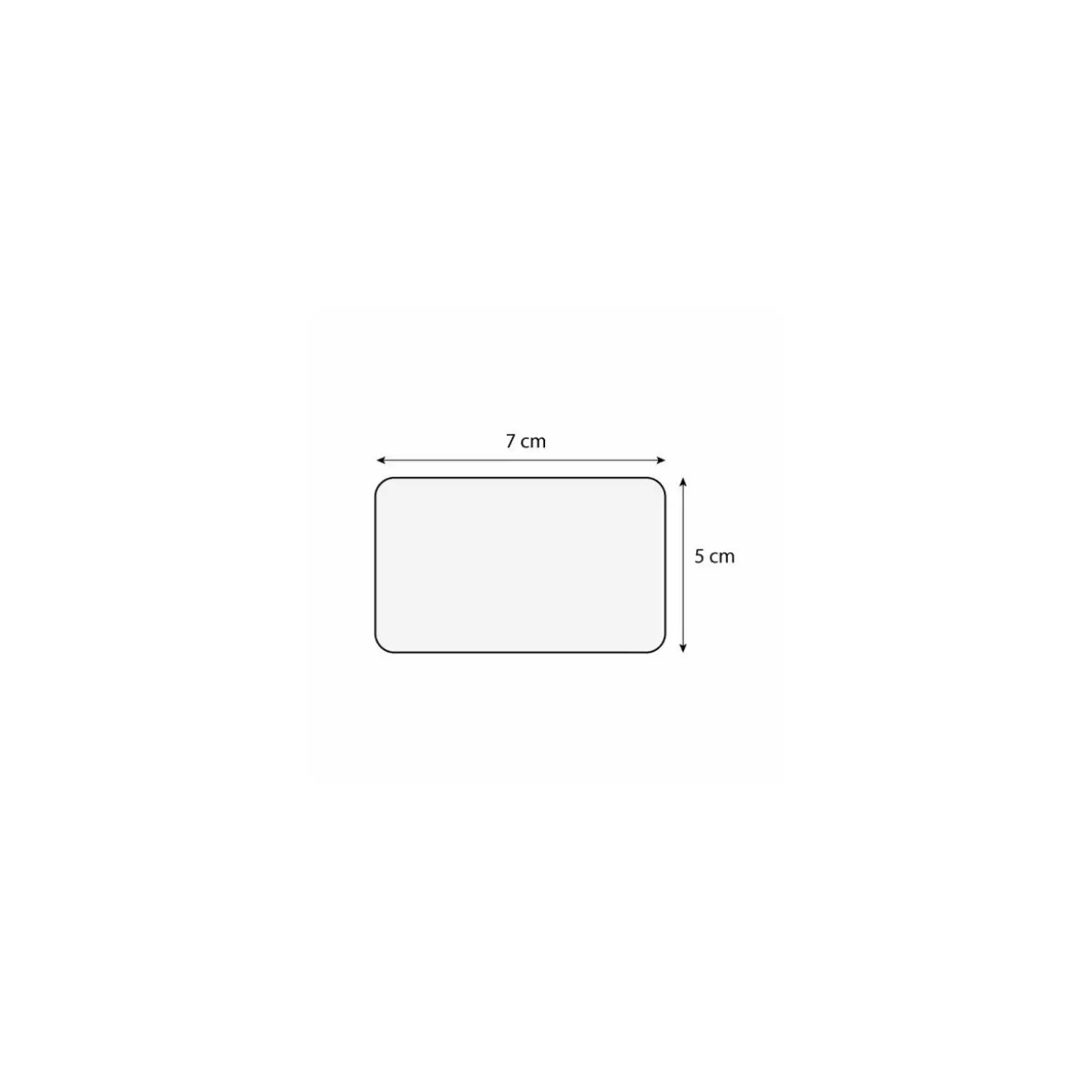 Étiquette Rotin sans texte 7 x 5 cm - par 10