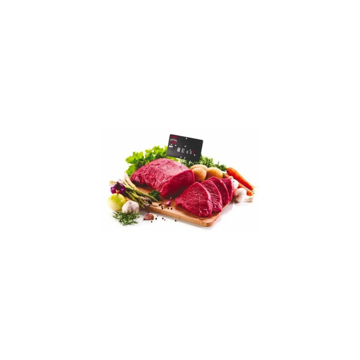Étiquette "Votre boucher" sans texte et à pique 10,6 x 7 cm - par 10