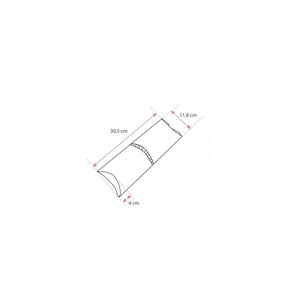 Étui à wrap kraft brun 30,5 x 11,8 x 4 cm - par 500
